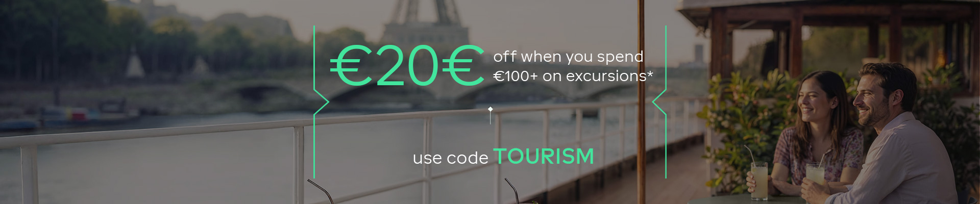 Promo -20€ dès 100€ sur nos excursions avec le code TOURISM
