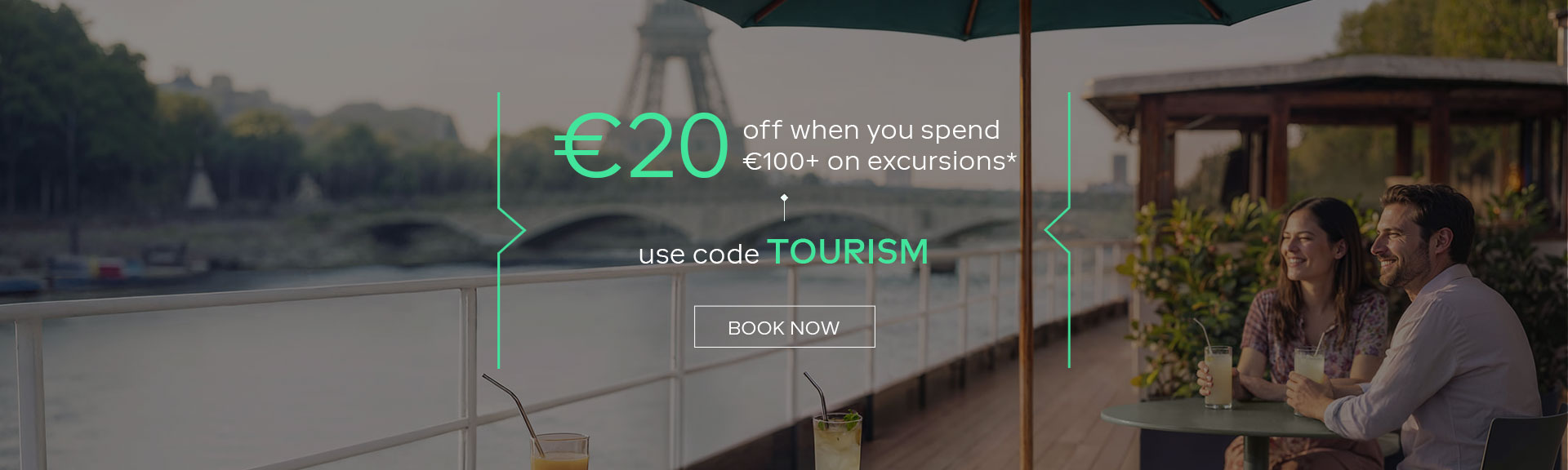 €20 off when you spend €100 or more* on excusions