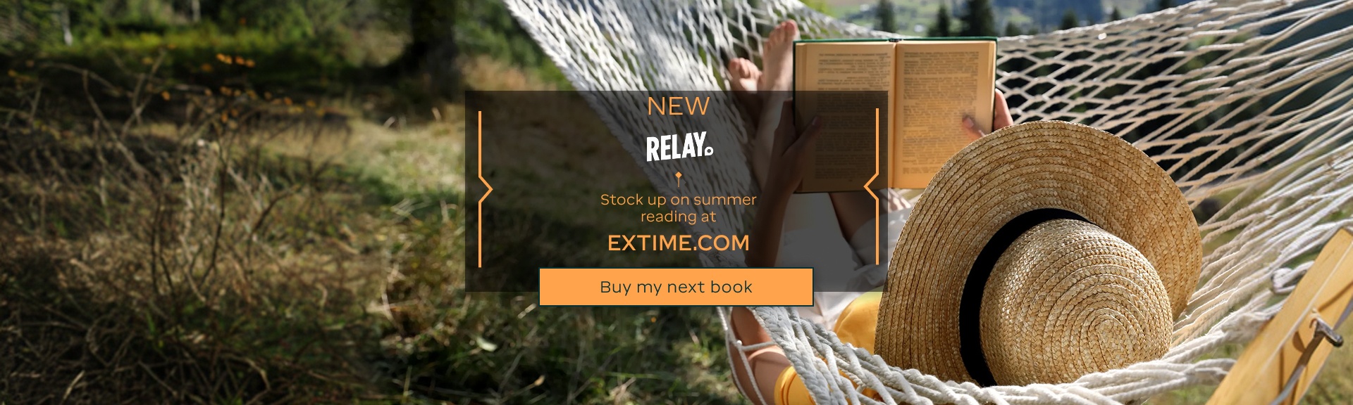 New RELAY stock up on summer reading at extime.com